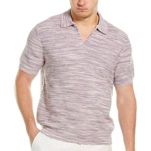 Space Dye Johnny Collar Sweater - New With Tags - NEVER WORN - Purple